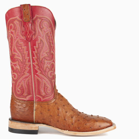 Cognac Full Quill Ostrich - Square