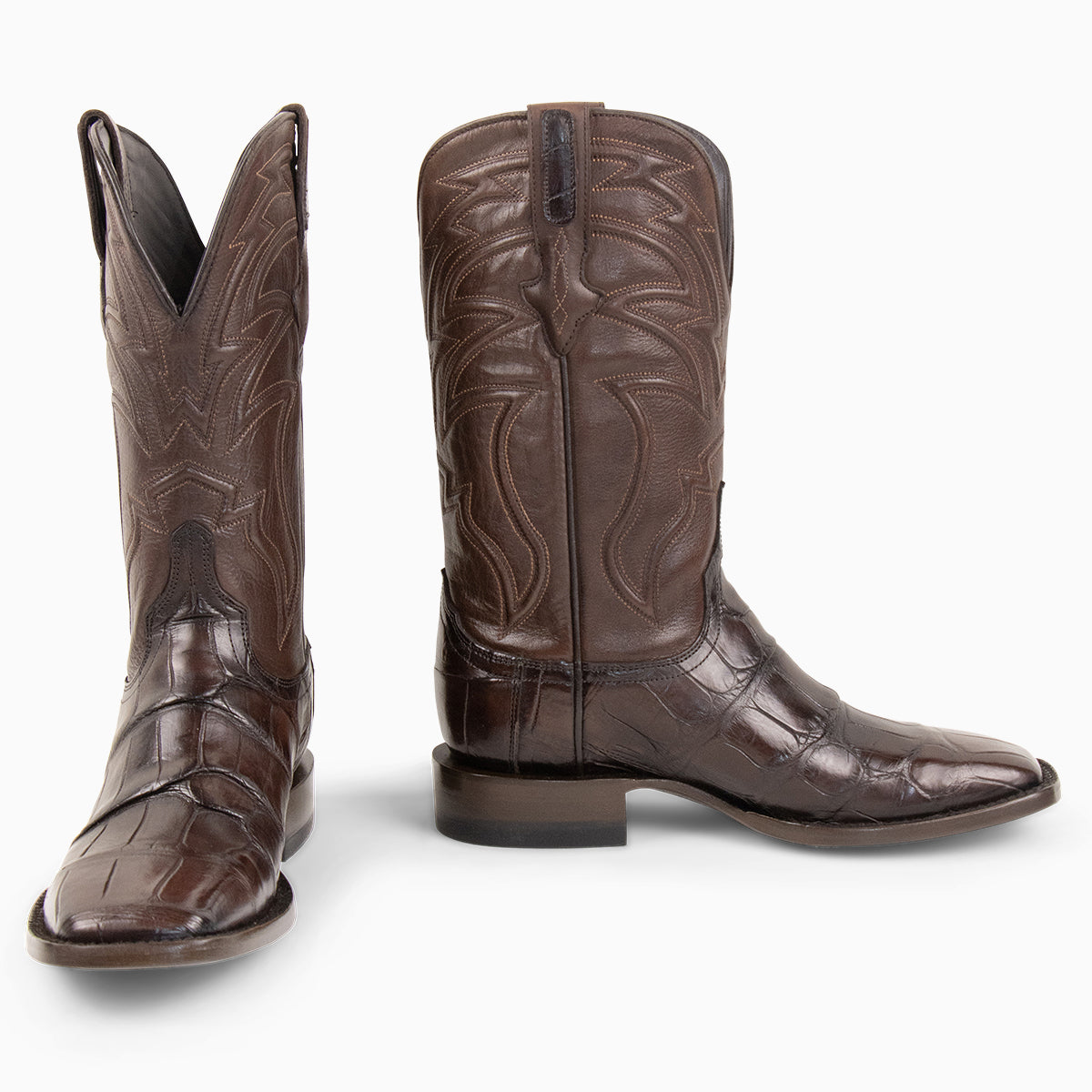 Brown Alligator - Square