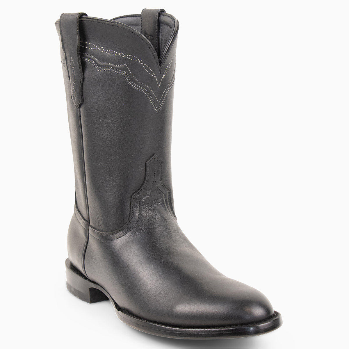 Black Jersey Cowhide - Round