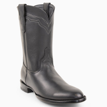 Black Jersey Cowhide - Round