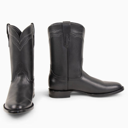 Black Jersey Cowhide - Round
