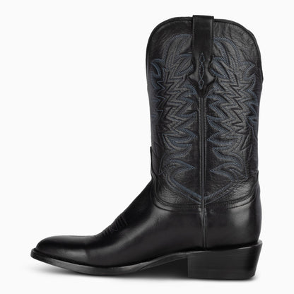Black Jersey Cowhide - Round