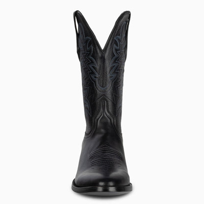 Black Jersey Cowhide - Round