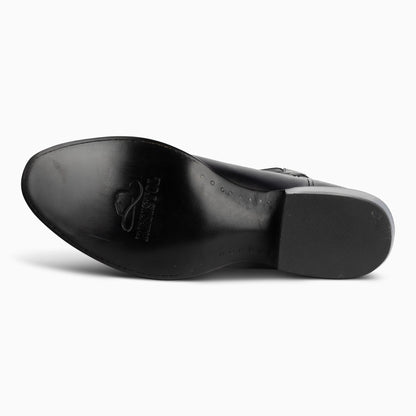 Black Jersey Cowhide - Round