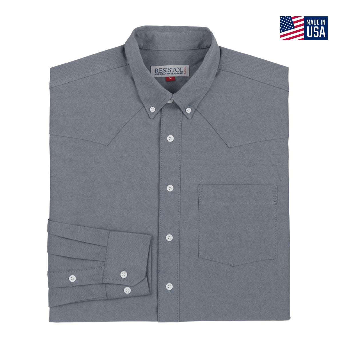 Resistol Oxford Dress Black Single Pocket