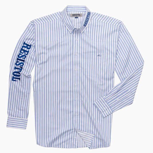 Resistol Marketing Shirt - Blue & White Stripe
