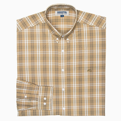 Resistol Dress Shirt - Light Brown Plaid
