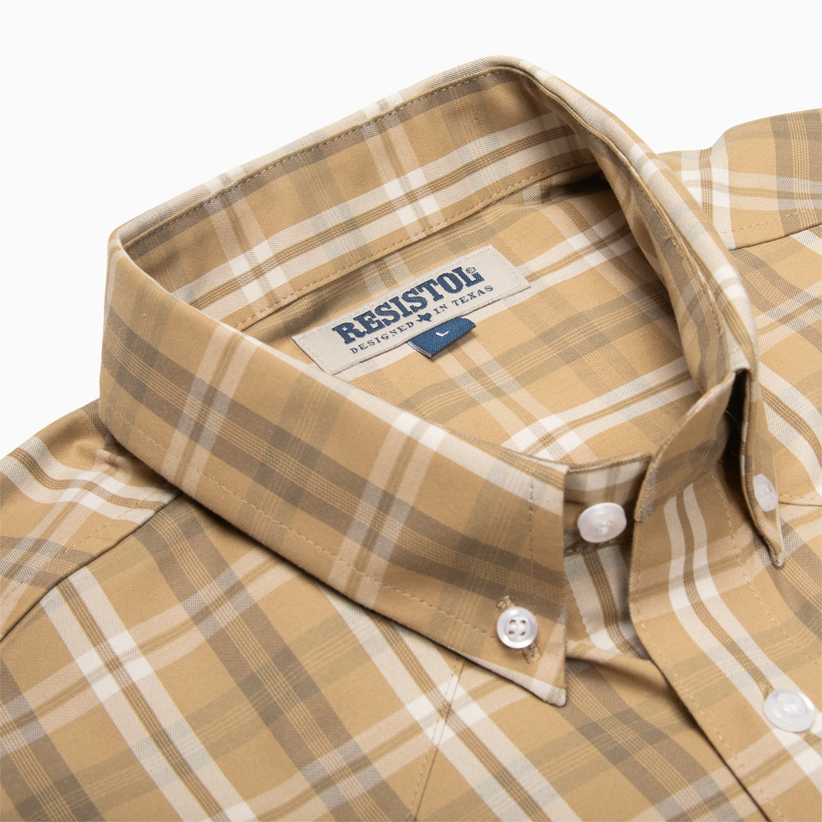 Resistol Dress Shirt - Light Brown Plaid