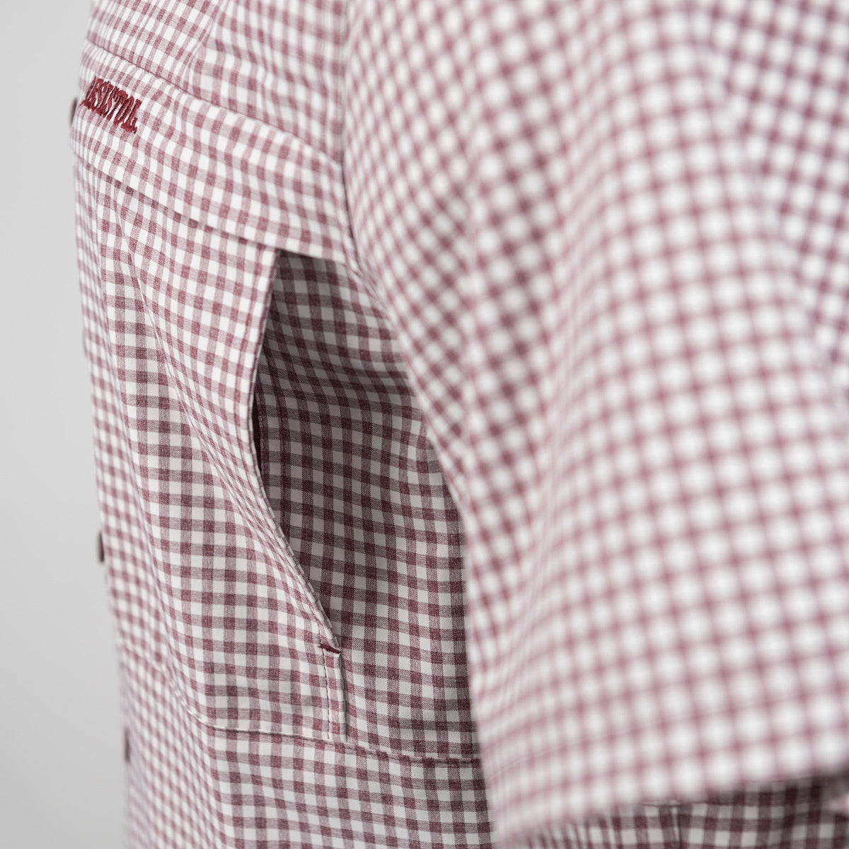 TekCheck Maroon Half Sleeve